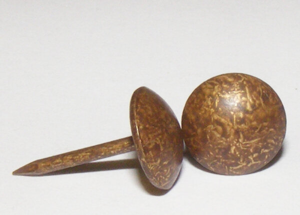 Ziernägel 100 1/3  9,5mm altgold gefl. 1000 Stück.