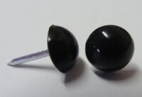 1000 Plastik Ziernägel schwarz 10/12  Ø10mm...