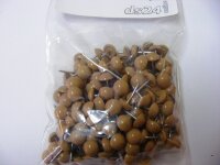 100 Plastik Ziernägel dunkelbeige 10/12...